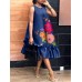 100%Polyester Summer Holiday Printing Loose Dress For Women