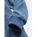 Mens Corduroy Half Zipper Bodycon Hem Simple Hoodies