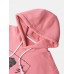 Mens Graphic Rose Print Relaxed Fit Drawstring Hoodies